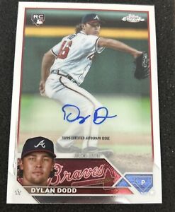 New Listing2023 Topps Chrome Update Dylan Dodd RC Rookie Autograph Auto Braves