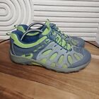 Merrell Hiking Boots Boys 6 Gray Neon Suede Waterproof Classic Ankle Shoes