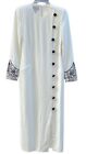 Women Vintage Kenar White Tuxedo Jacket Blazer Midi Maxi Ankle Rare Dress Size 4