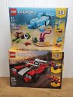 Lego Creator Lot Of 2 New Sets. 31100 Sports Car 31128 Dolphin And Turtle