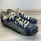 Diesel Shoes Womens 8.5 Downey Camouflage Sneakers Blue Lace Up Low Top Comfort