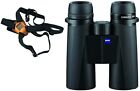 Zeiss Conquest 10x42 HD Binocular w/ LotuTec Protective Coating w/ Harness