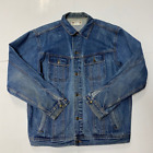 Vintage Wrangler Jean Jacket Mens XLT Blue Denim Workwear Chore Rugged