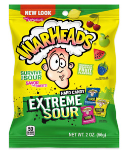 New ListingWarheads Extreme Sour Hard Candy, Assorted Flavors - 2 Oz
