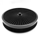 Low Profile Air Cleaner Super Flow Set EFI Holley Sniper FiTech Recessed Black