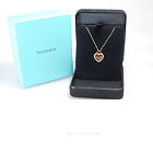 Tiffany & Co. K18PG x Diamond Return to Tiffany Heart Tag Pendant Charm Necklace