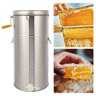 2 Frame Honey Extractor Manual Spinner Beekeeping Equipment Stainless Steel NEW