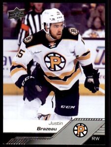 2022-23 AHL Base #69 Justin Brazeau - Providence Bruins