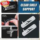 30 Pcs Locking Cabinet Shelf Clips Shelf Support Pegs Shelving Brackets Plastic