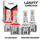 4x LASFIT 9005 H11 LED Headlight Bulbs Conversion Kit High Low Beam Bright White (For: 2017 Chevrolet Cruze)