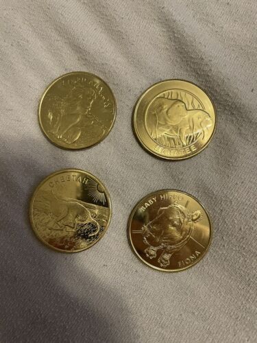 New ListingLot of 4 Cincinnati Zoo Gold Coins Including Fiona