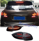 For Porsche Cayenne 2011-14 LED Smoke Black Tail Lights assembly Rear Lamps Pair (For: 2013 Porsche Cayenne)