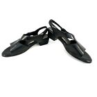 SAS Suntimer Sandals Women's Size 10 Black Leather Tripad Comfort USA