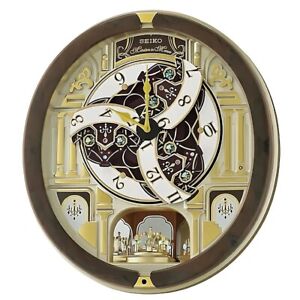 Seiko Melodies in Motion Wall Clock 2022, Golden Pillars - Limited Edition