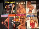 Lot Of 7 Vintage Playboy Magazines, Satin & Leather, Genesis, Very Rare!
