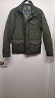POLO RALPH LAUREN Mens Quilted Jacket full zip/button Olive Green Size XS
