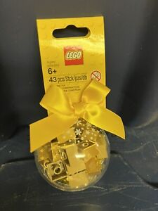 LEGO 853345 Winter Christmas Holiday Bauble w/ GOLD Bricks RETIRED Ornament RARE