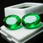 16 Ct Natural Rare Oval Cut Colombian Green Emerald Certified Loose Gemstone