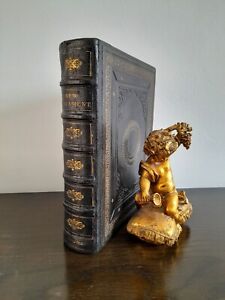 🎇 Large Antique Bible New Testament Dated 1865 Packed With Beautiful Engravings