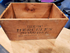 Vintage Hercules Gun Powder High Explosives Dangerous wooden box crate