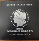 2021 Morgan silver dollar San Francisco with packaging and COA 21XF