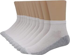 Hanes Men Cushion Ankle Socks FreshIQ Double Tough Durability Size 6-12