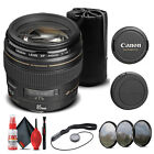 Canon EF 85mm f/1.8 USM Lens (2519A003) + Filter Kit + Lens Pouch + More