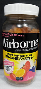Airborne Immune Support Vitamin C Gummies, Assorted Fruit, 75 Ct BEST BY 07/2024