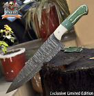 New ListingCSFIF Custom Forged Chef Knife Twist Damascus Mixed Material Outdoor Razor Sharp