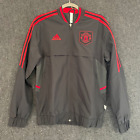 Men's Small Adidas Manchester United Icon Track Soccer Jacket 22-23 Black H63998