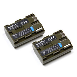 Refuelergy 2-Pack battery for Canon BP-508 BP511 BP512  BP-512 BP514 BP-514