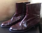 Dino Magri Hand Made In Italy Mens 11 Boots Zip Brown Leather