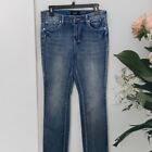Earl Jean - Jeans Slim Boot Cut Women's Size 10 Blue Denim Rhinestones