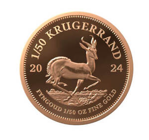 2024 South Africa Krugerrand 1/50 oz Gold Proof Coin