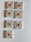 Rookwood Pottery Company accent tiles.  Prelude Rosette. 4