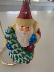 Ino Schaller Germany Red w Crystals Santa Ornament  limited edition - #108/1000