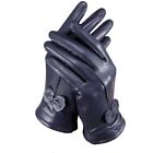Women's Genuine Lambskin Leather Gloves Winter Warm Driving Soft Lining Outdoor
