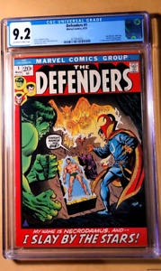Defenders #1 CGC 9.2 1972 Marvel Off-White to White 1st Appearance Necrodamus