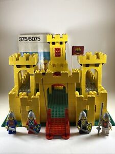 LEGO 375 / 6075 Yellow Castle - With BOX and Instructions! READ DESCRIPTION!!!