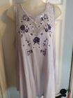 Torrid Top Lavender Purple Embroidered Floral Sleeveless Sz 1X