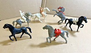 Small Lot of Vintage Stuart Horses Figures Saddles and Bridles