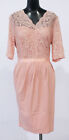 Miusol Women's Floral Lace Top Bridesmaid Party Dress BE5 Pink Size 2XL NWT