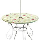 Outdoor Round Tablecloth, Tablecloth with Umbrella Hole and Zipper, Patio