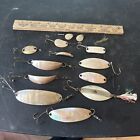 Amazing Lot Of Vintage Abalone Mother Of Pearl Fishing Lures 12 Baits Total