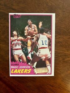 1981 Topps Magic Johnson #21 LAKERS 2nd Year HOF