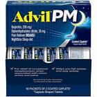 Advil PM (50 x 2 Packets - 100 Count) Pain Reliever / Nighttime Sleep Aid Coated