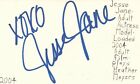 Jesse Jane Adult Actress Model Loaded 2004 Movie Autographed Signed Index Card