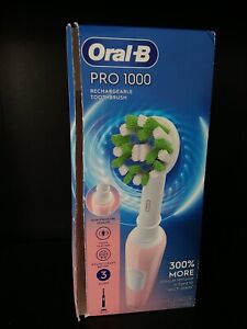 Oral-B Pro 1000 Deep Cleaning Action Rechargeable Toothbrush - Pink  OPEN BOX
