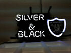 New Oakland Raiders Silver And Black Neon Sign 32