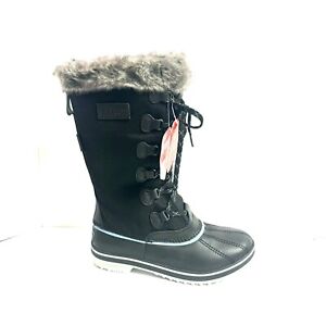 LL Bean Womens Rangeley Waterproof Snow Boot Black Size 8 M